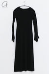 SWAYING 24 Autumn and Winter Seamless Long Sleeve Mitten Dress SW-SW24AW2L15-HEI Black